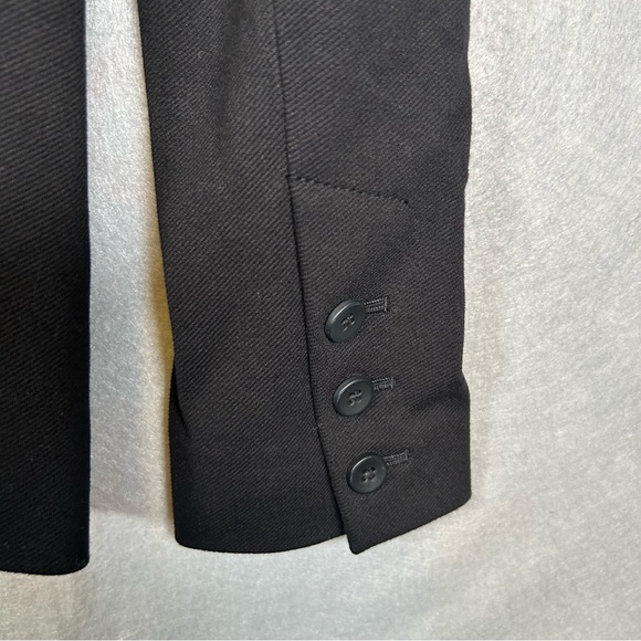 Madewell Duskfall Drape One Button Black Blazer Women’s Size 2 Fitted Preppy - Picture 8 of 14